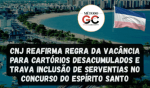 Read more about the article CNJ reafirma regra da vacância para cartórios desacumulados e trava inclusão de serventias no concurso do Espírito Santo